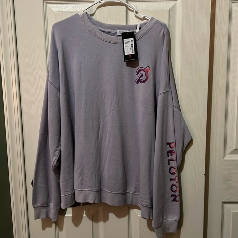 Peloton Lilac Semi Cropped Sweatshirt